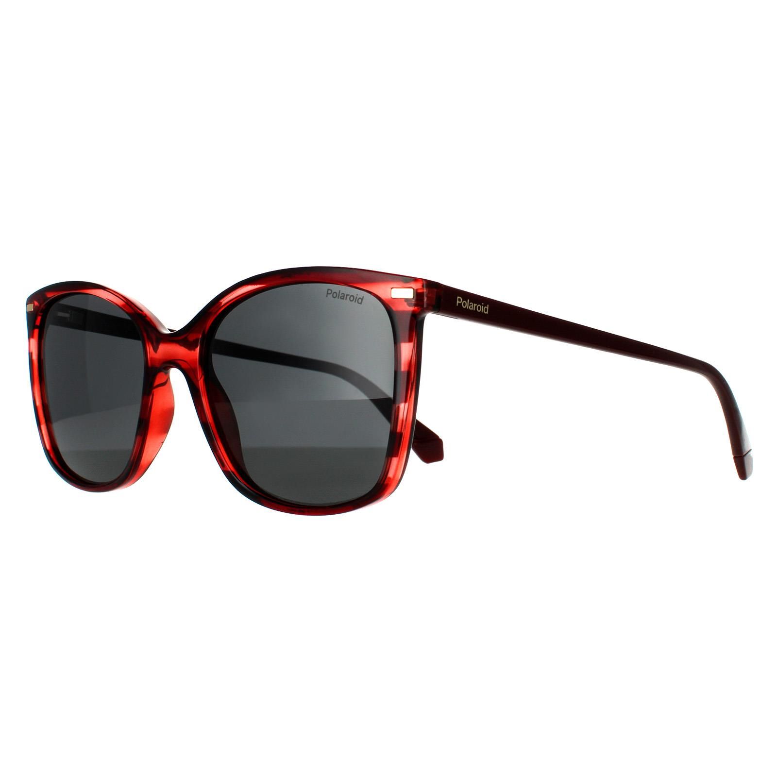 Polaroid Square Red Havana Grey Polarized 90041091