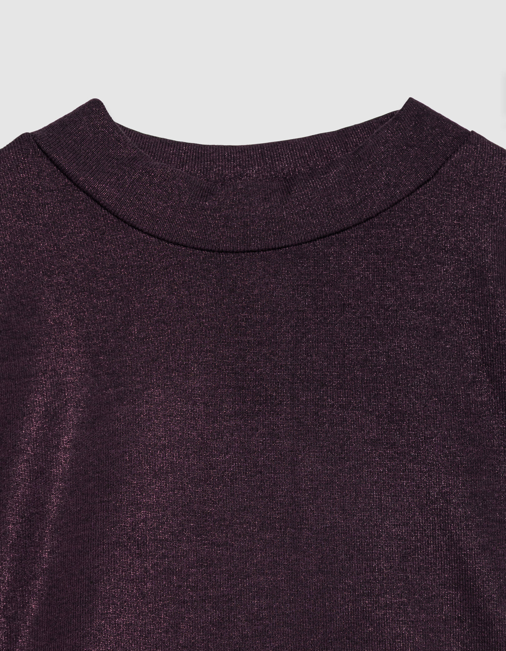 Tee-shirt manches courtes marine pailleté Femme