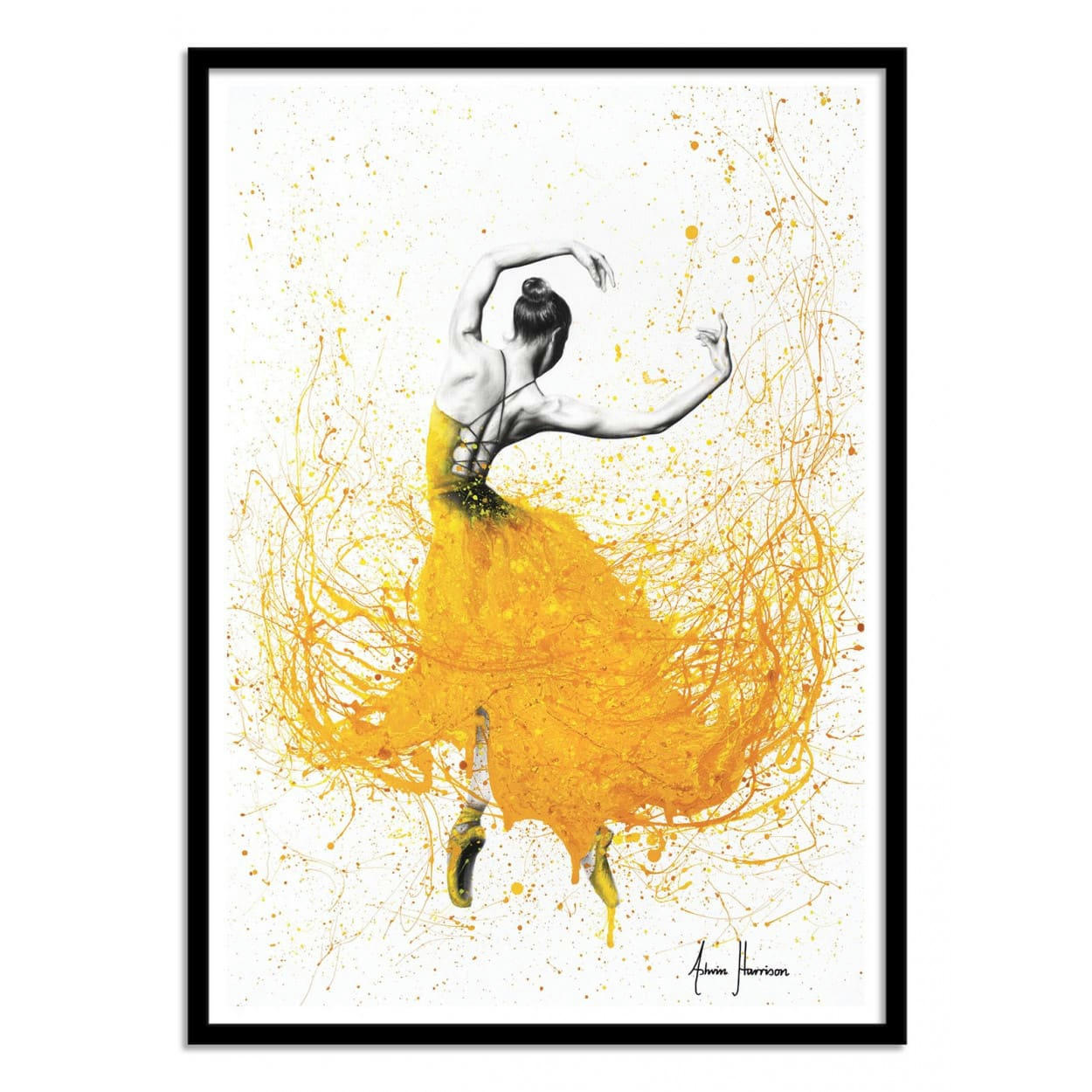 ASHVIN HARRISON - DAISY DANCE - ASHVIN HARRISON - Affiche d'art 50 x 70 cm