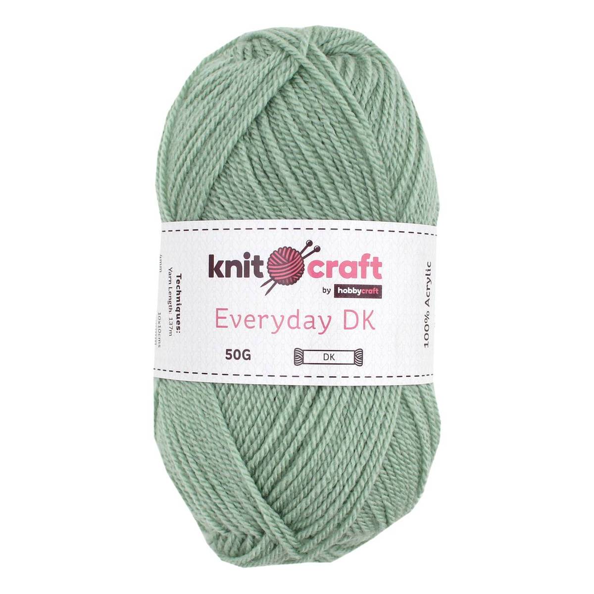 Knitcraft Mint Green Everyday DK Yarn 50g