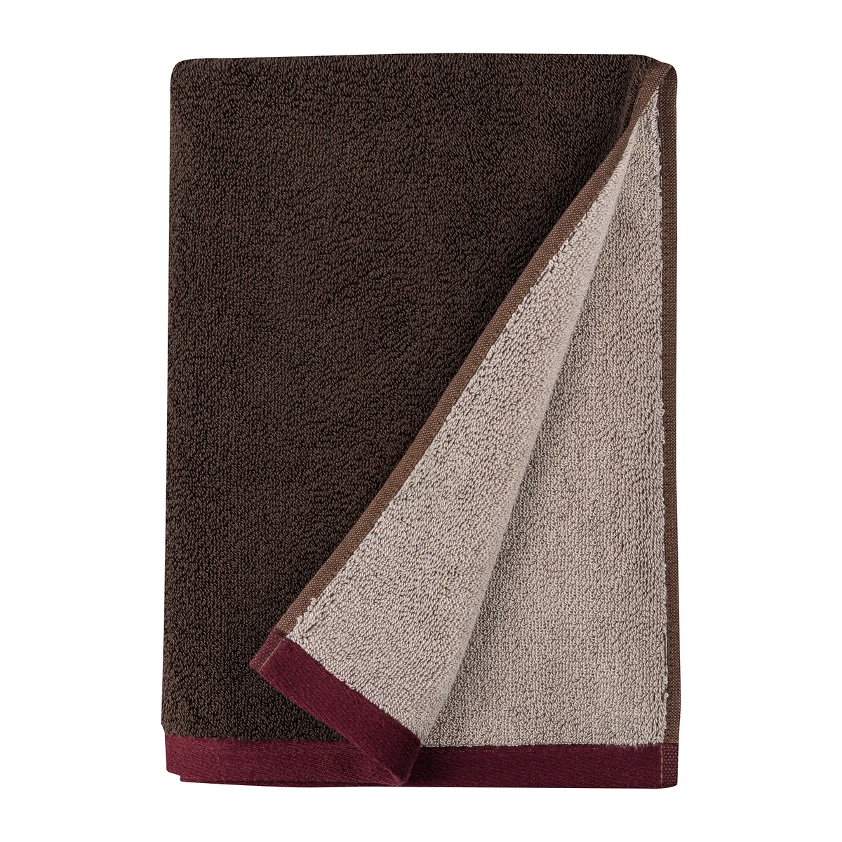 Mette Ditmer - Soft Badetuch, 70 x 133 cm, braun / sand