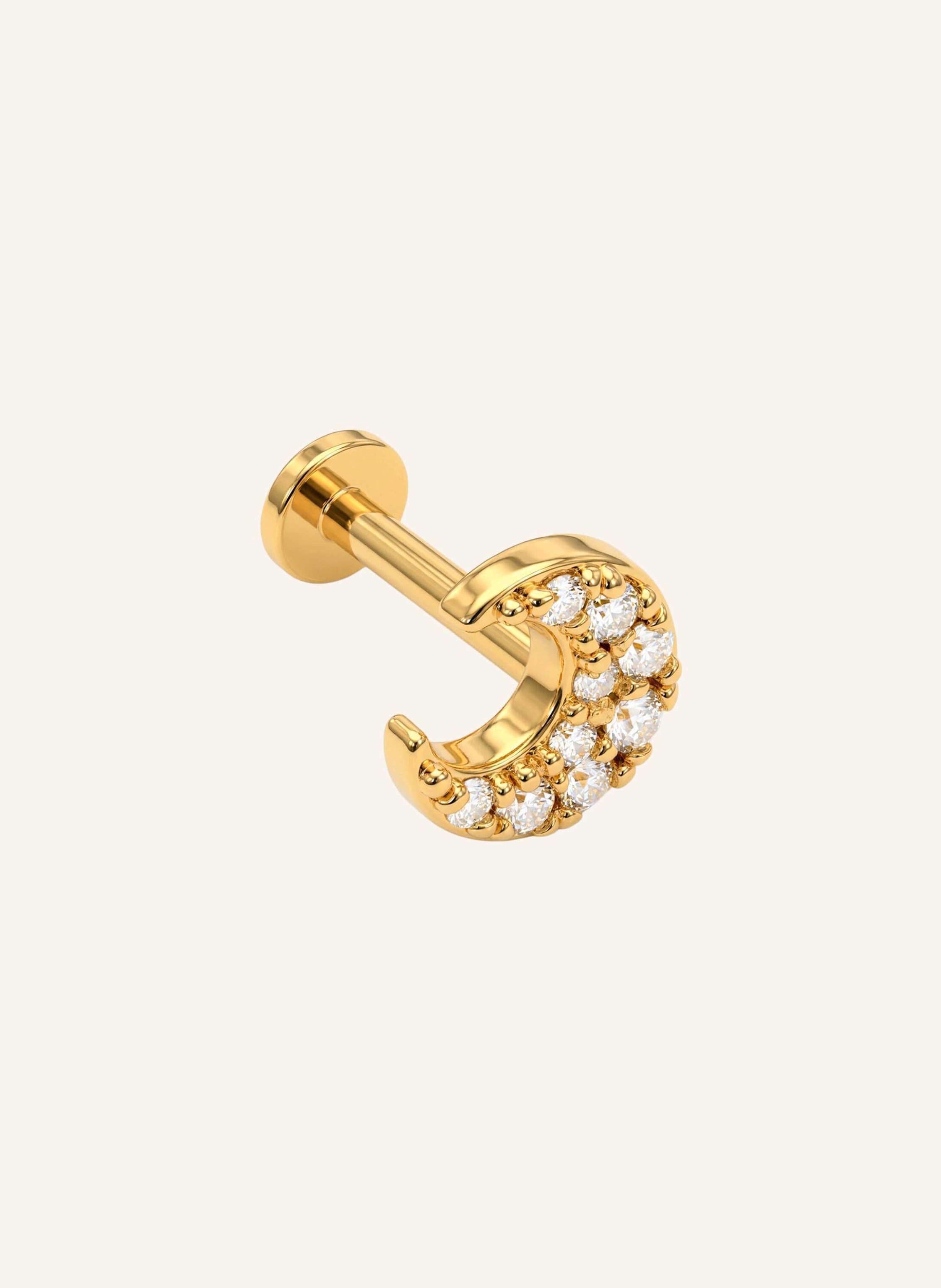 OHH LUILU Ohrstecker HALF MOON PIERCING by GLAMBOU