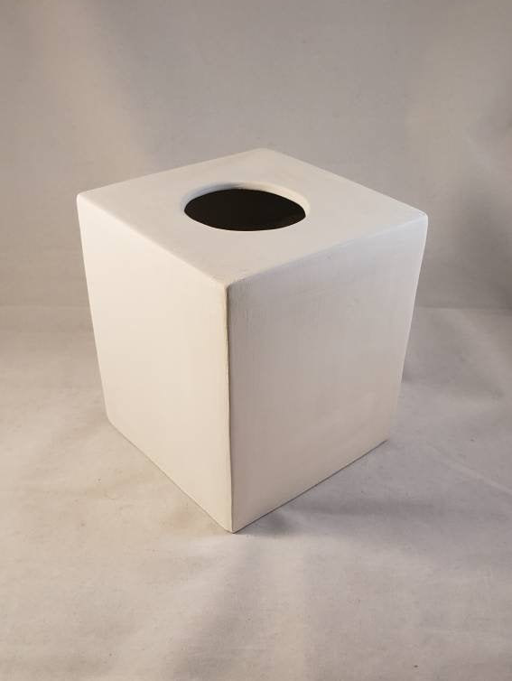 Square Tissue Box Cover Made to order Handmade Ceramics Pottery (many colors available)