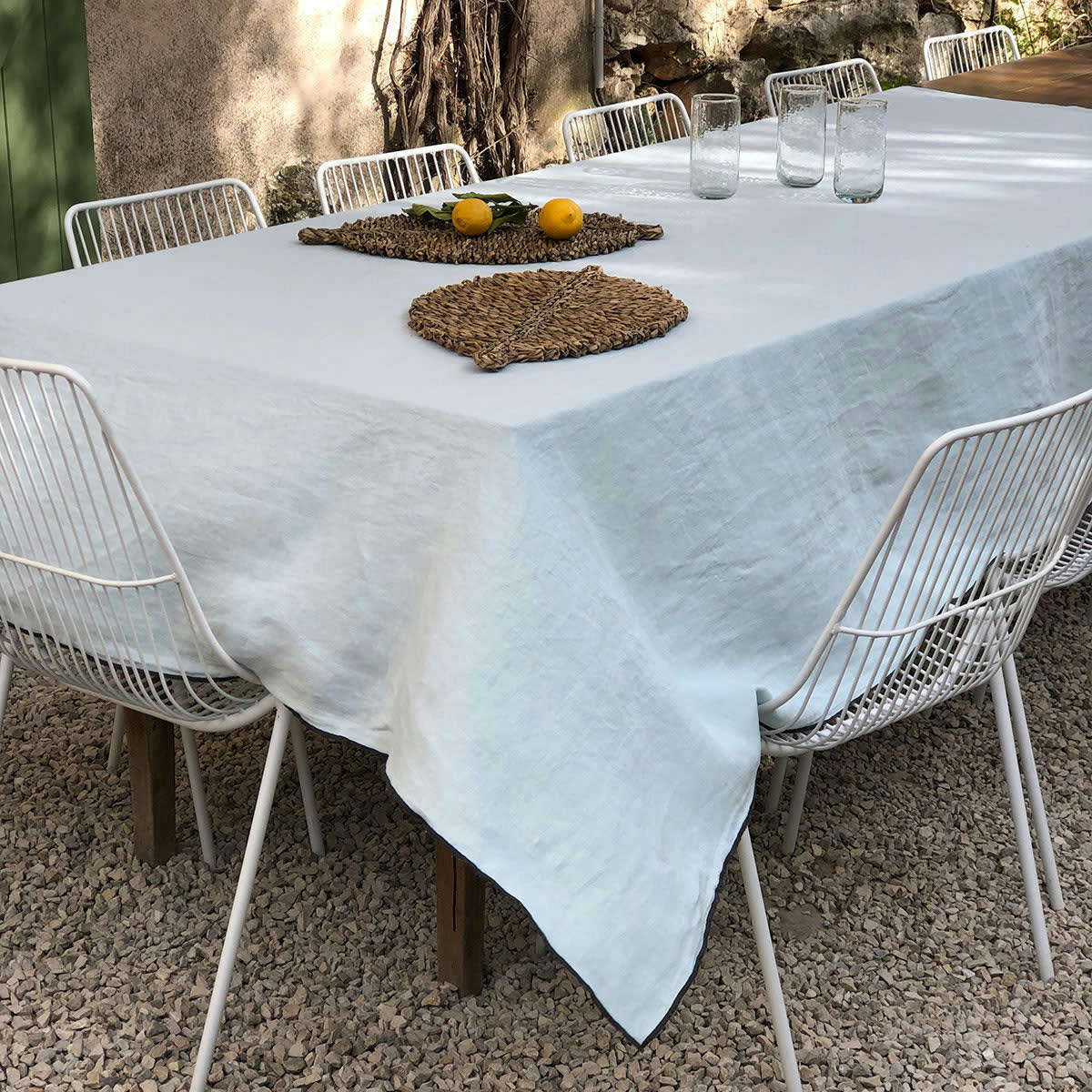 OSLO - Nappe ou rideau en lin lavé