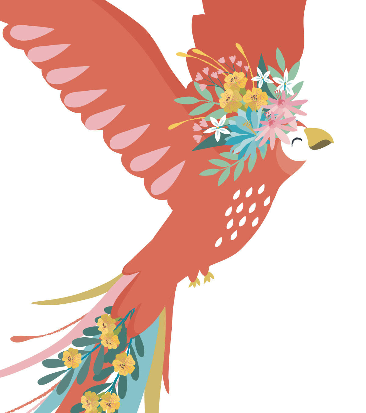 - Affiche enfant encadrée perroquet en Papier Multicolore