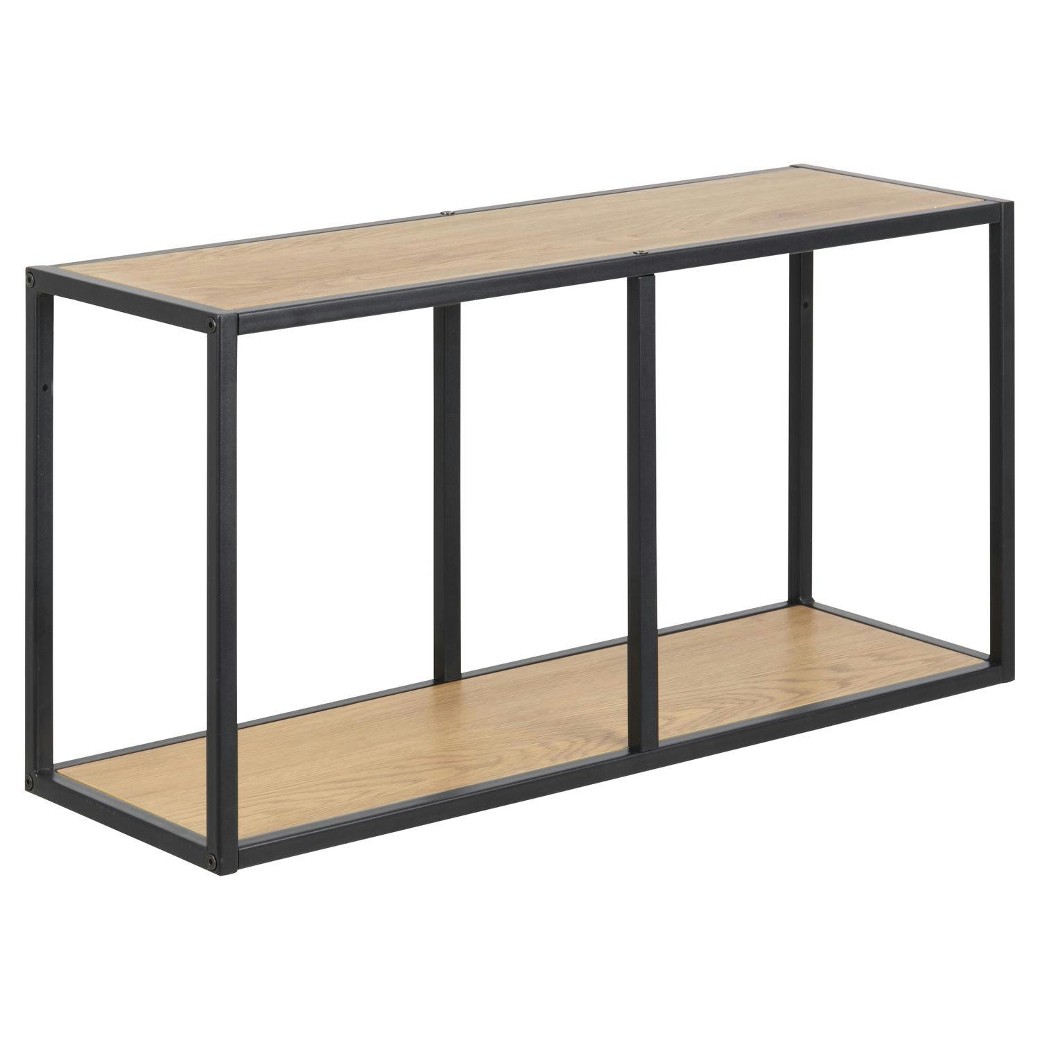 SIREINE - Etagère horizontale ajourée 1 niveau en mdf et métal beige