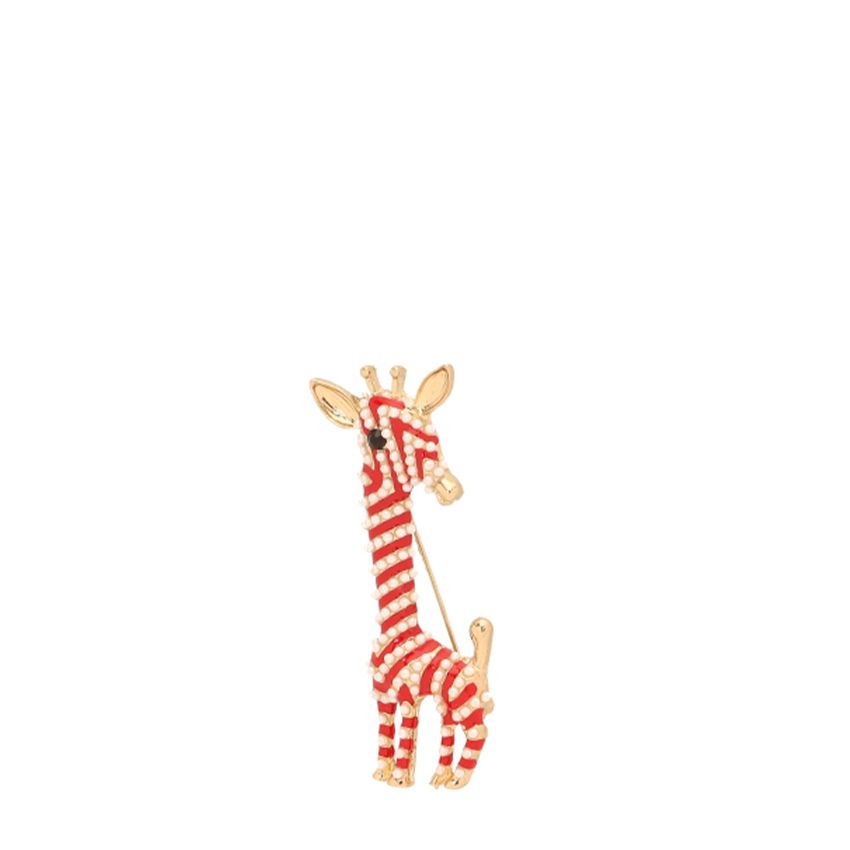Manfield Goudkleurige giraffe broche