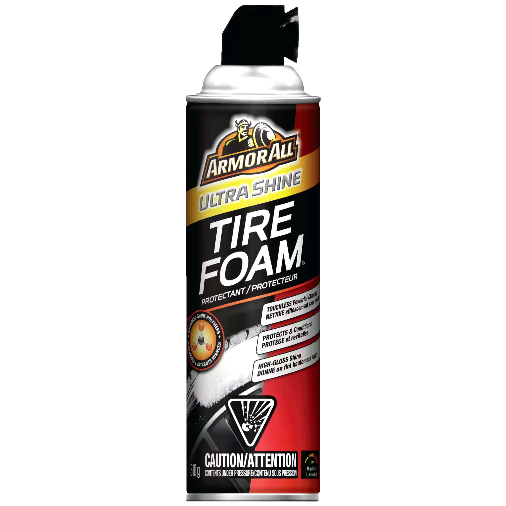 Armor All Ultra Shine Foam Car Tire Cleaner Spray, 510-g