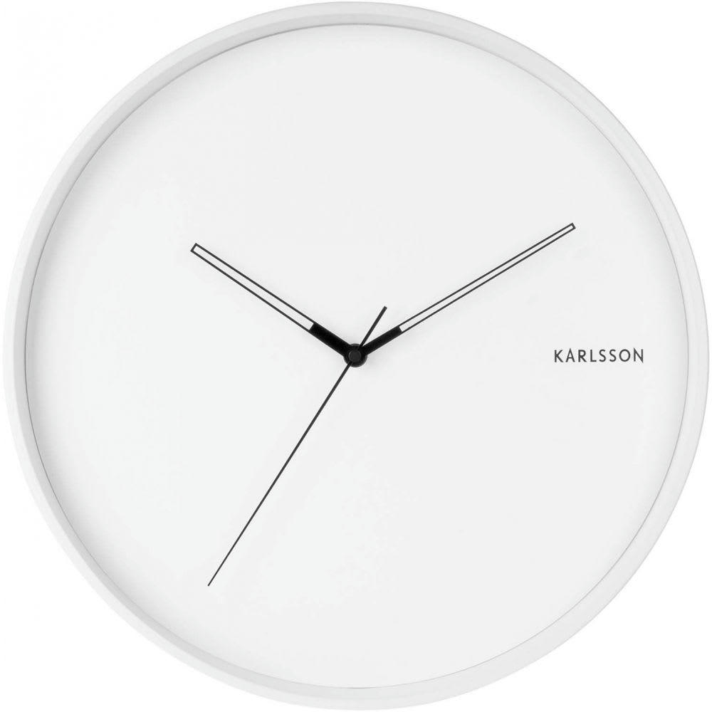 WALL CLOCK - Horloge en métal hue blanc