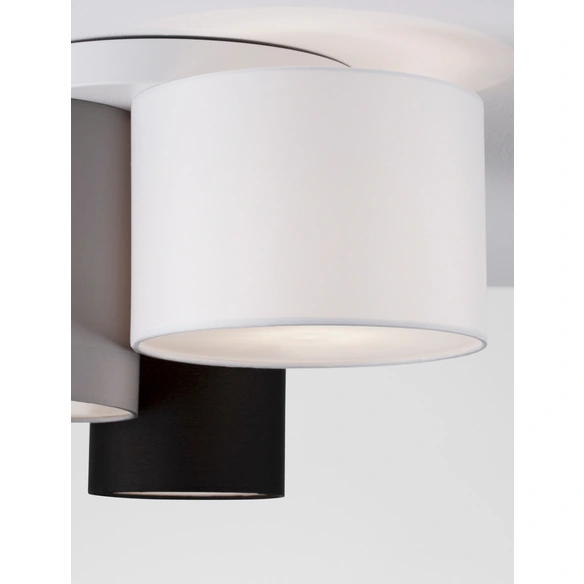 Deckenleuchte »Bryson«, LED, 27 W, Höhe: 21 cm, schwarz/weiß/grau