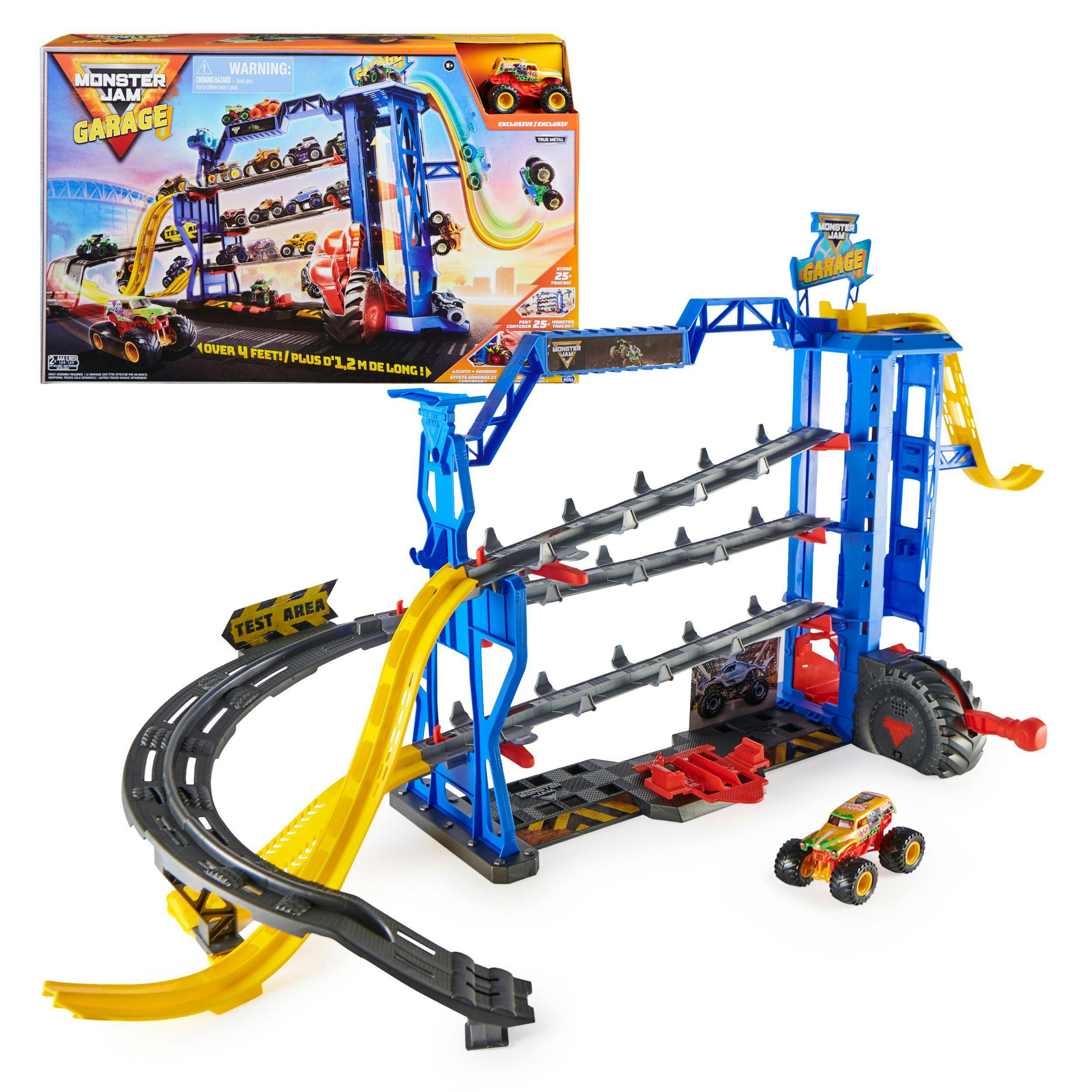 Monster Jam 1:64 Monster Garage Playset, Ages 3+