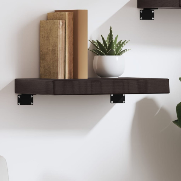 VidaXL Półka ciemnobrązowa 40x30x(2-6) cm wykończone