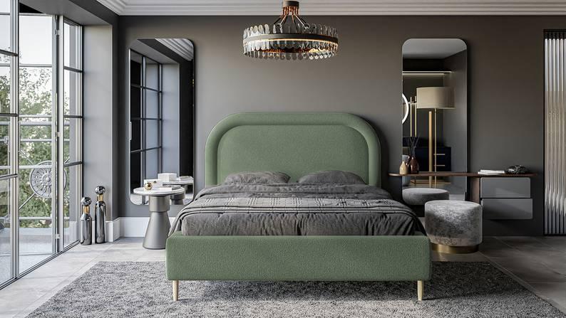 Bedframe Lorena chenille 160 x 200 cm