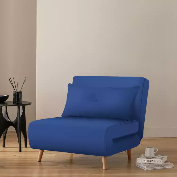 Habitat Roma Single Fabric Chairbed - Blue