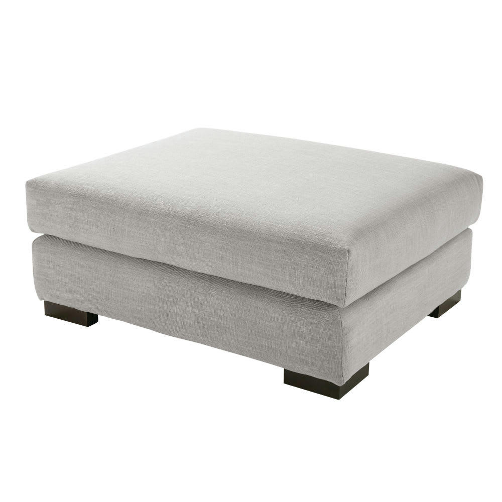 Terence - Pouf pour canapé modulable gris clair