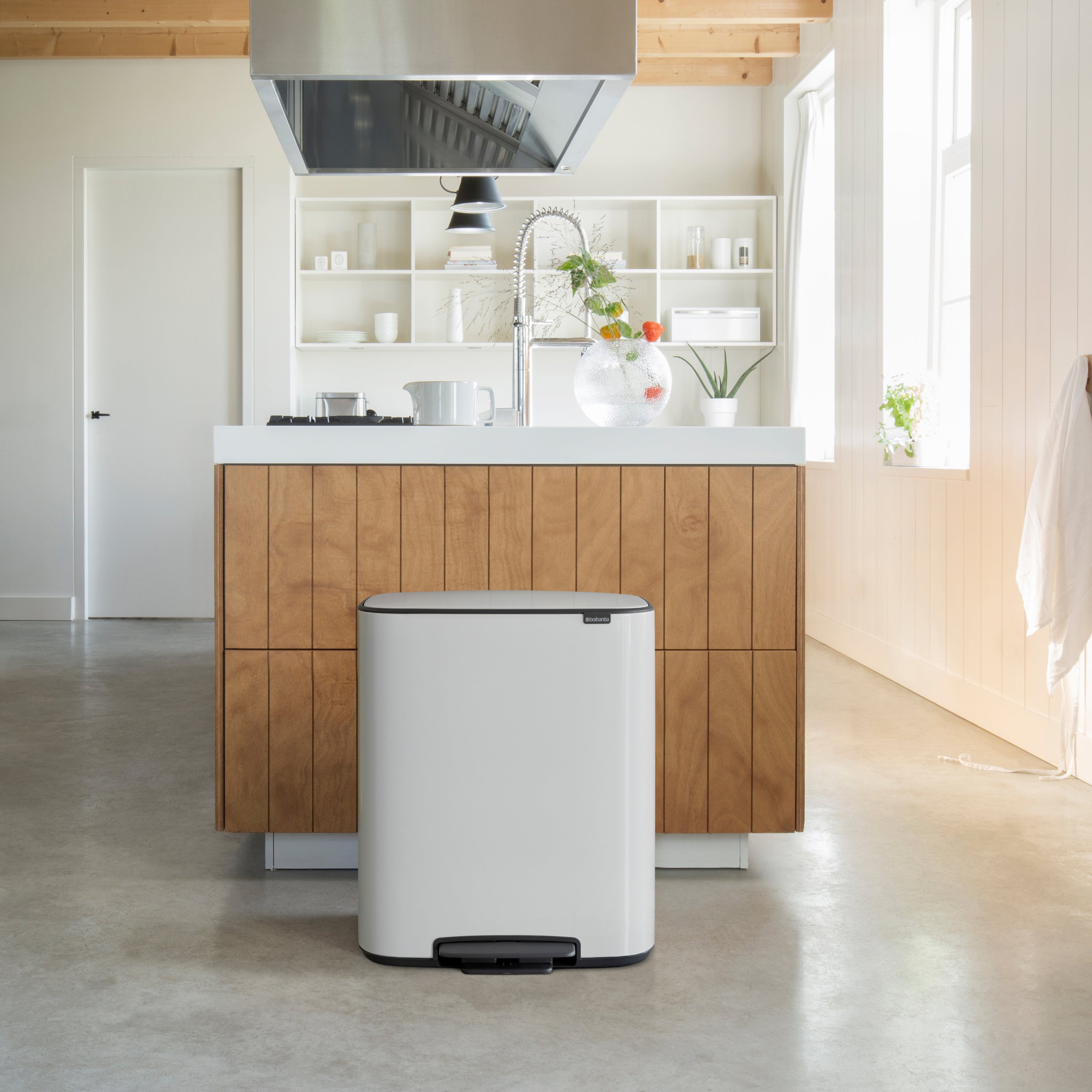 Brabantia Bo Pedaalemmer 2 x 30 L - Wit