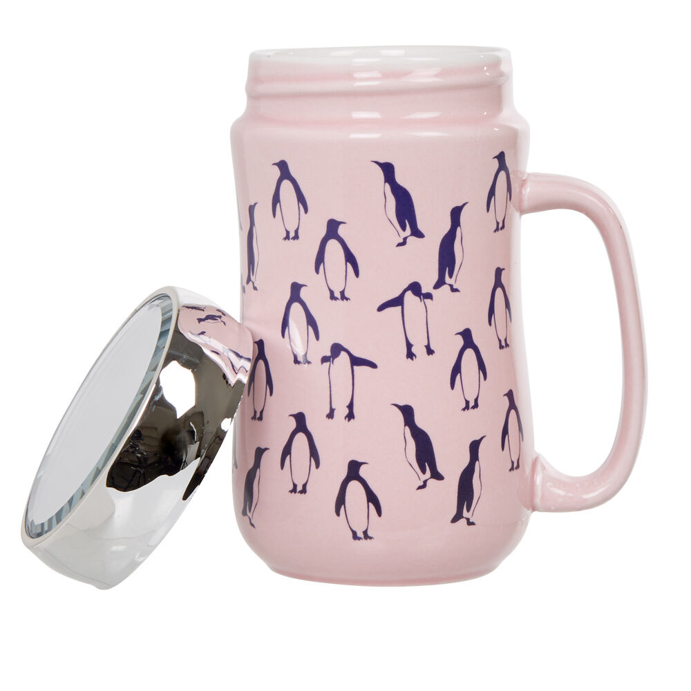 Tasse déco banquise motif pingouin céramique