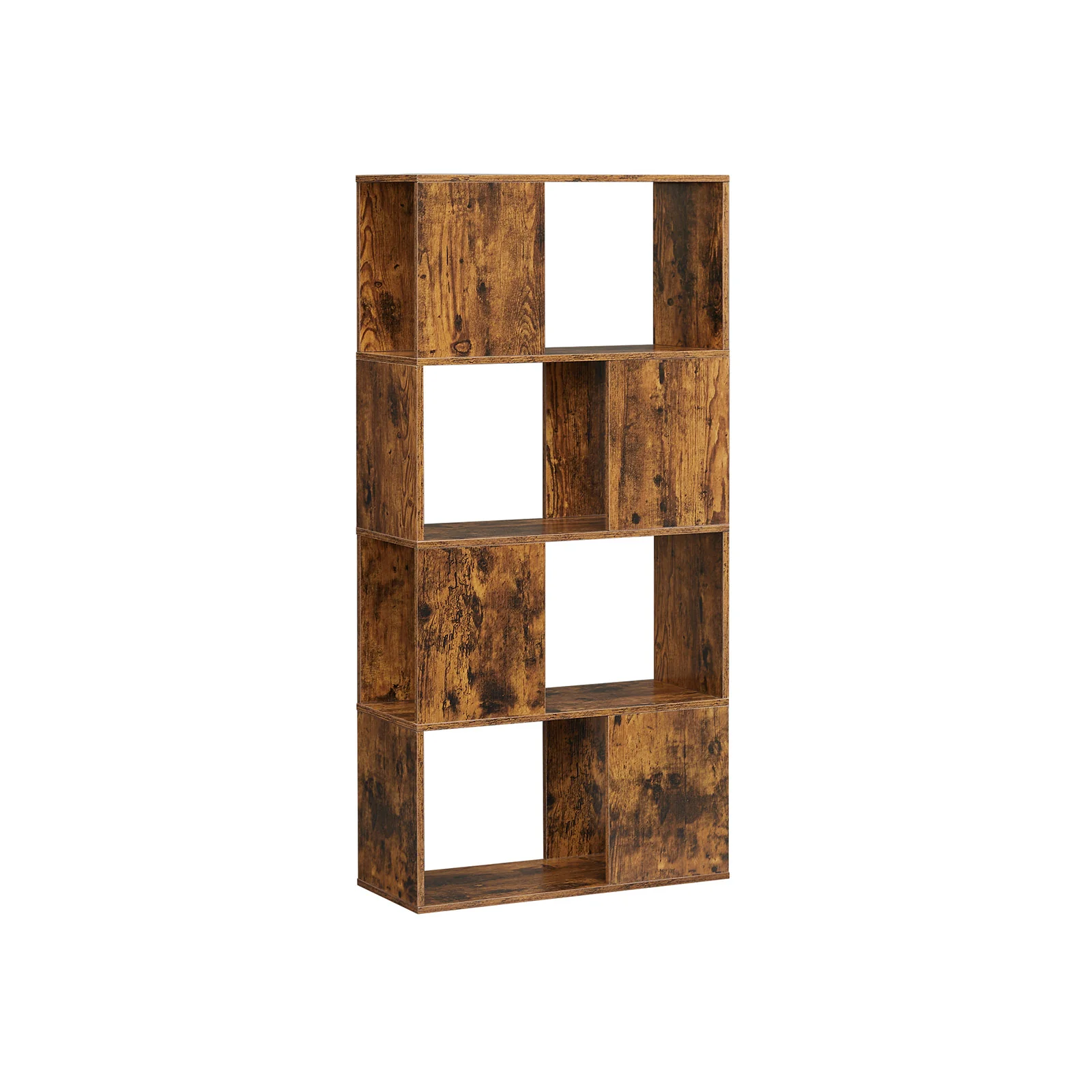 Bibliothèque 6 cubes rustique