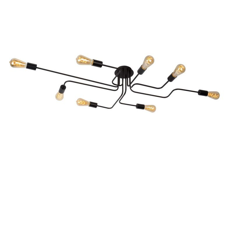 Plafonnier Lester dimmable E27 8 x 60 W LUCIDE