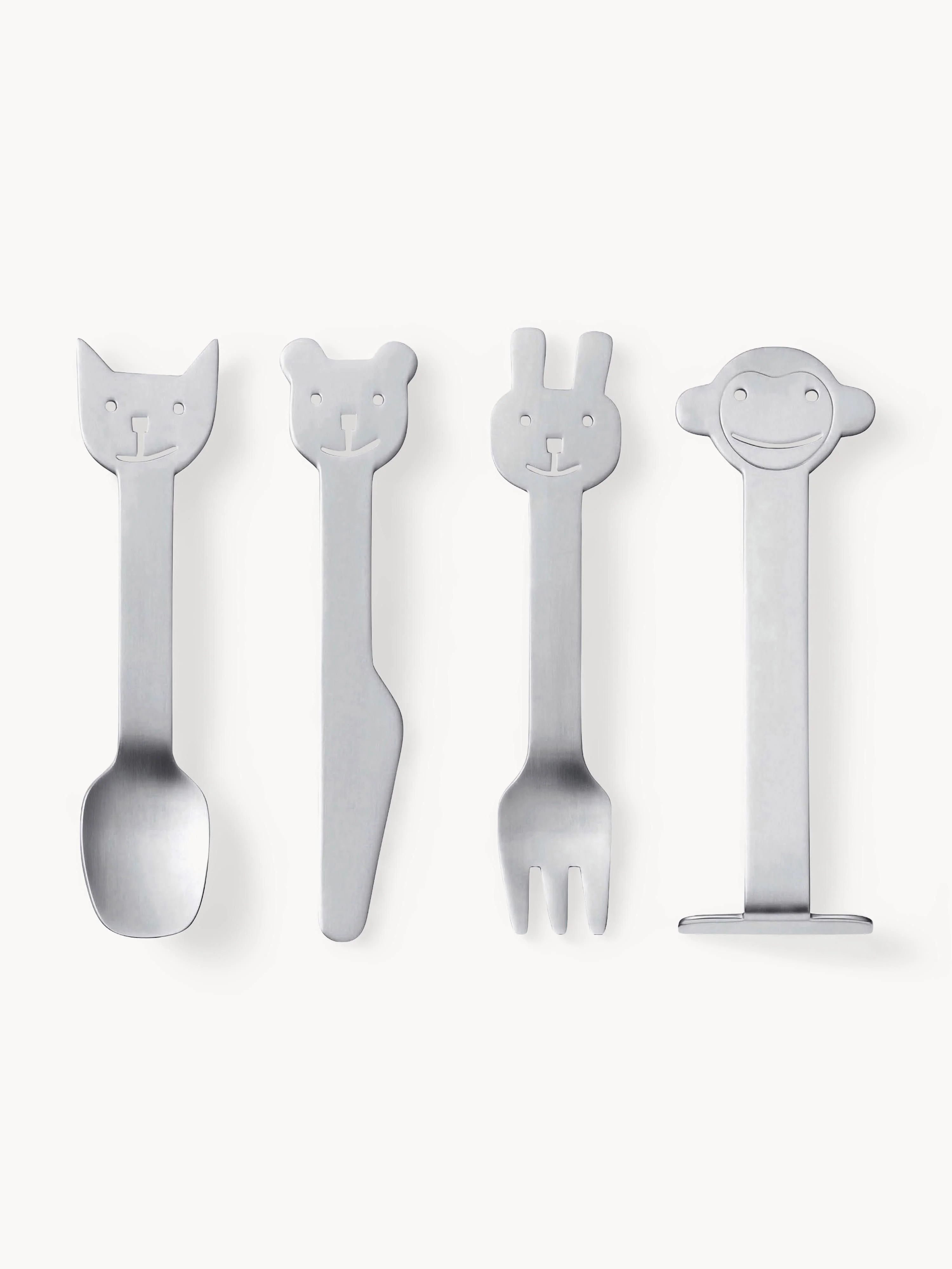 Kinderbesteck-Set Animal Friends, 4er-Set