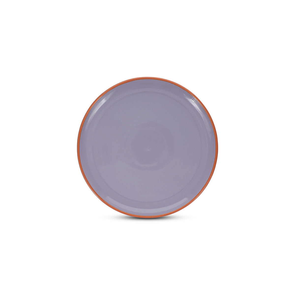 Ona - Plat bord 26xH2,5cm paars/oranje Duo - Set van 4