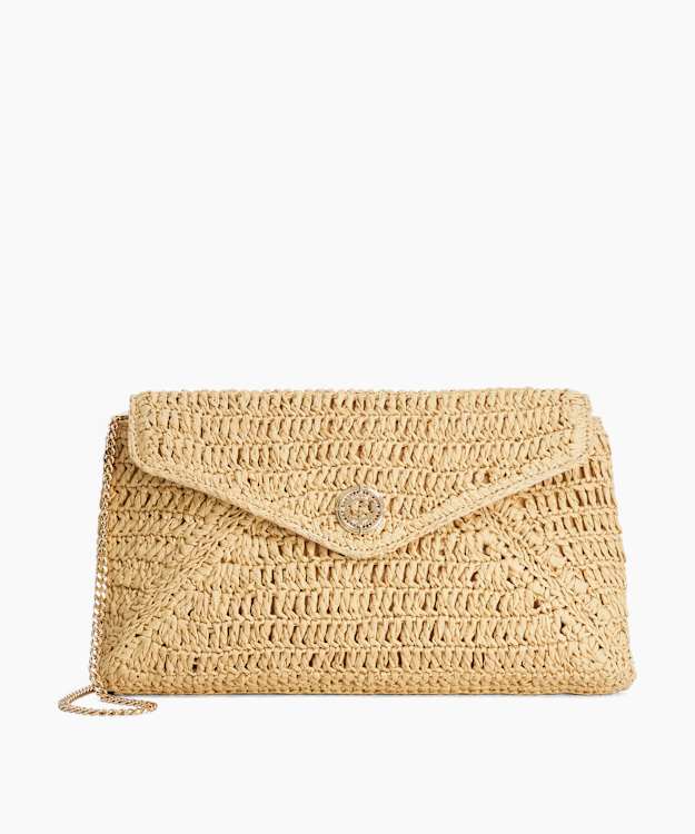 Essentials Natural - Raffia Clutch Bag