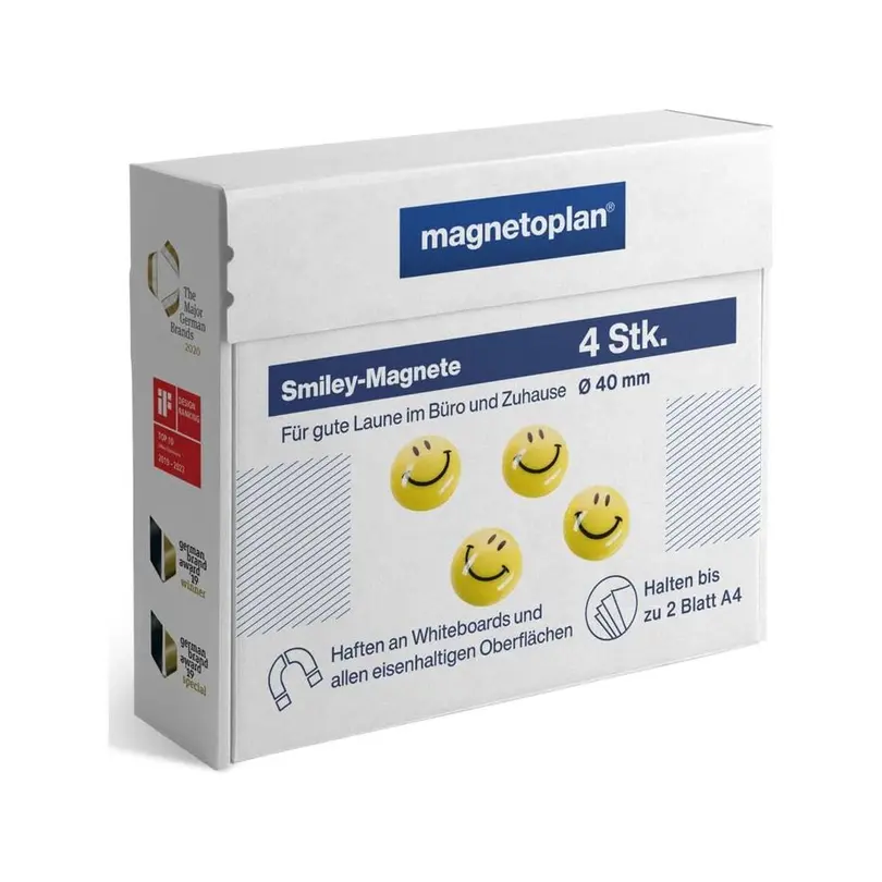 Magnet 6er-Set Smiley