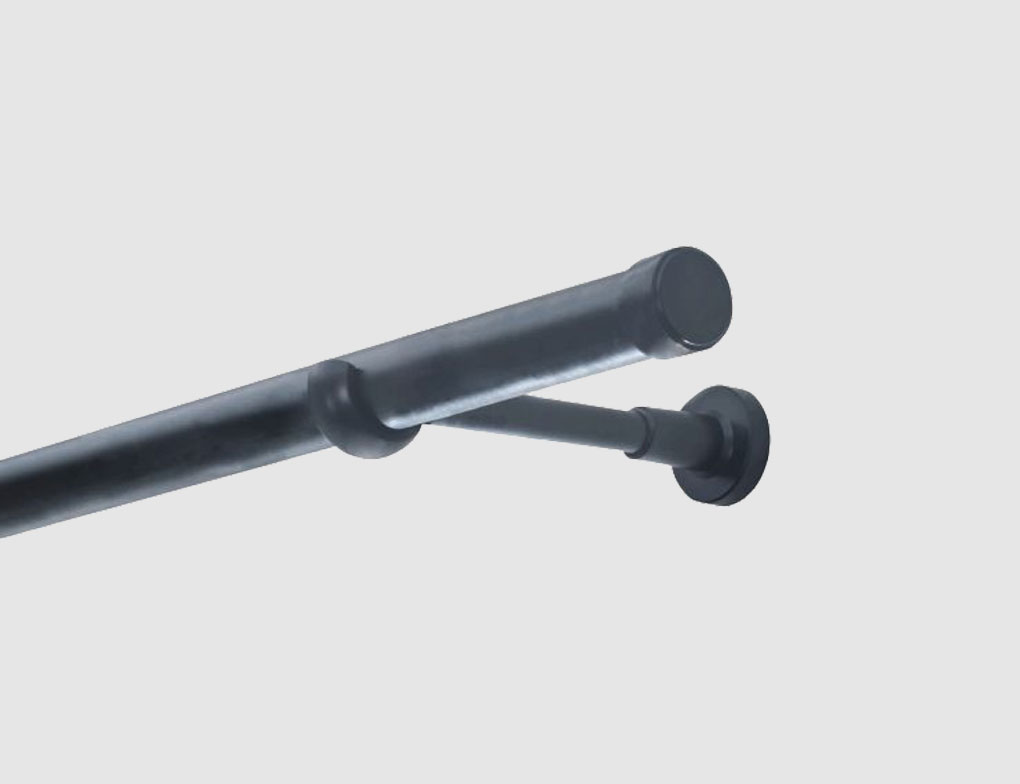 Stilgarnitur Kappe Schwarz 20mm