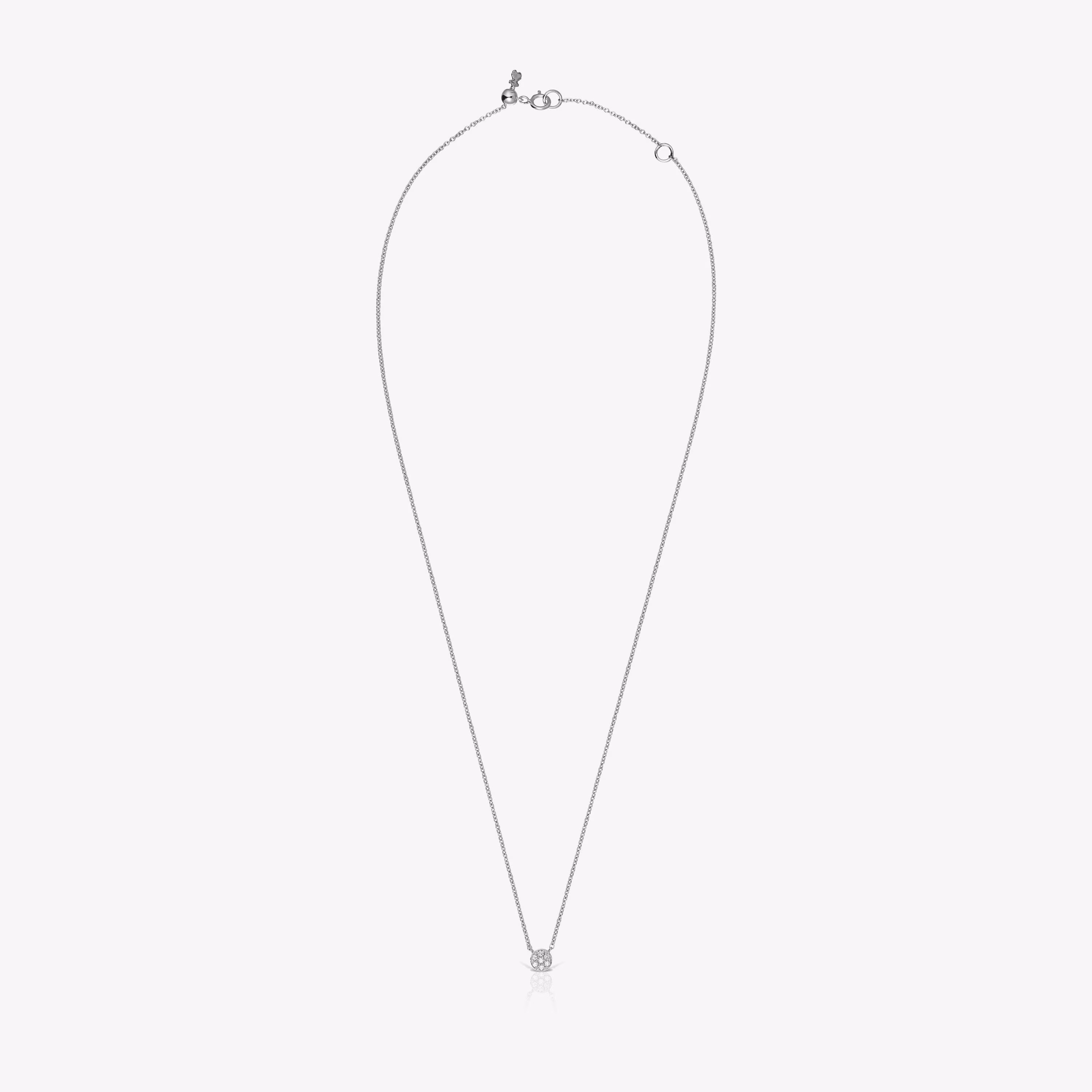 Collar  de oro blanco con diamantes Alecia