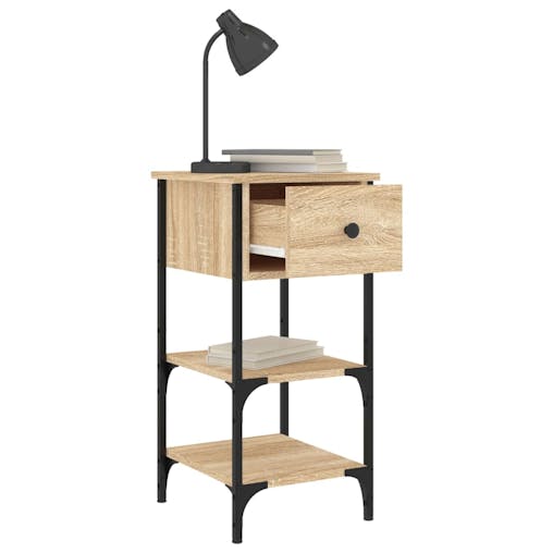 NNEVL Bedside Cabinet Sonoma Oak 34x36x70 cm Engineered Wood