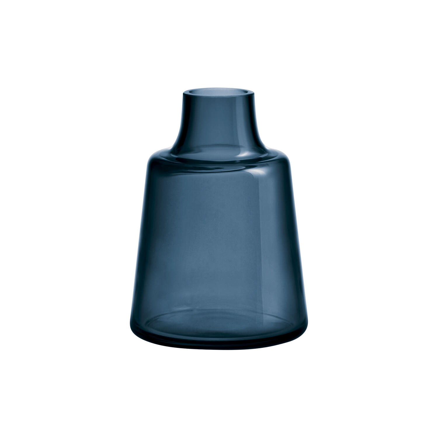 Flora vase, mørk bl&aring;