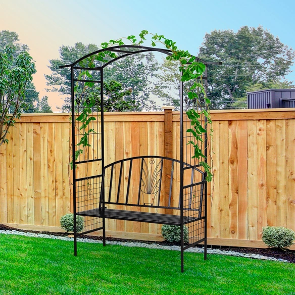 Gartenbank, 2-Sitzer, BxHxT: 152 x 207 x 58 cm