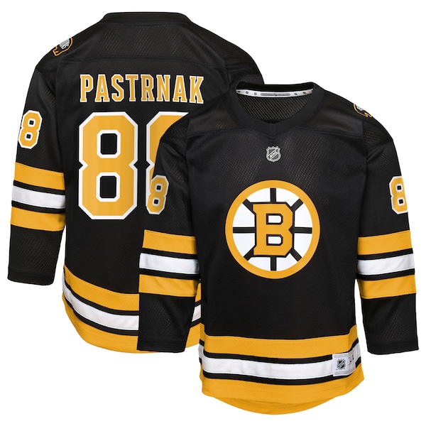 David Pastrnak Boston Bruins Youth Home Replica Player Jersey - Black