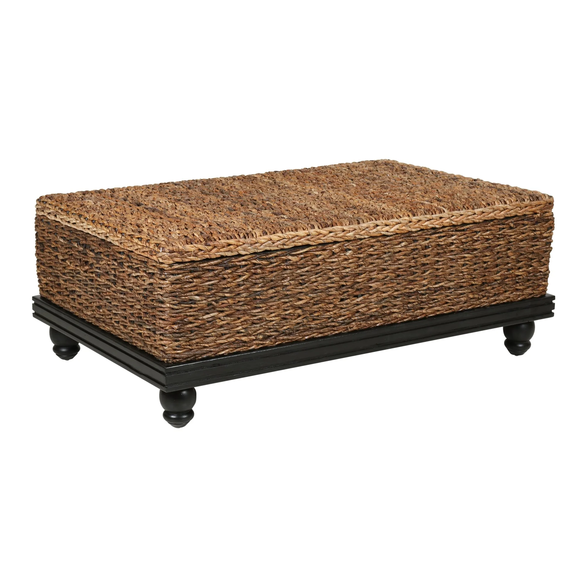 Natural Woven Abaca Storage Table by East at Main