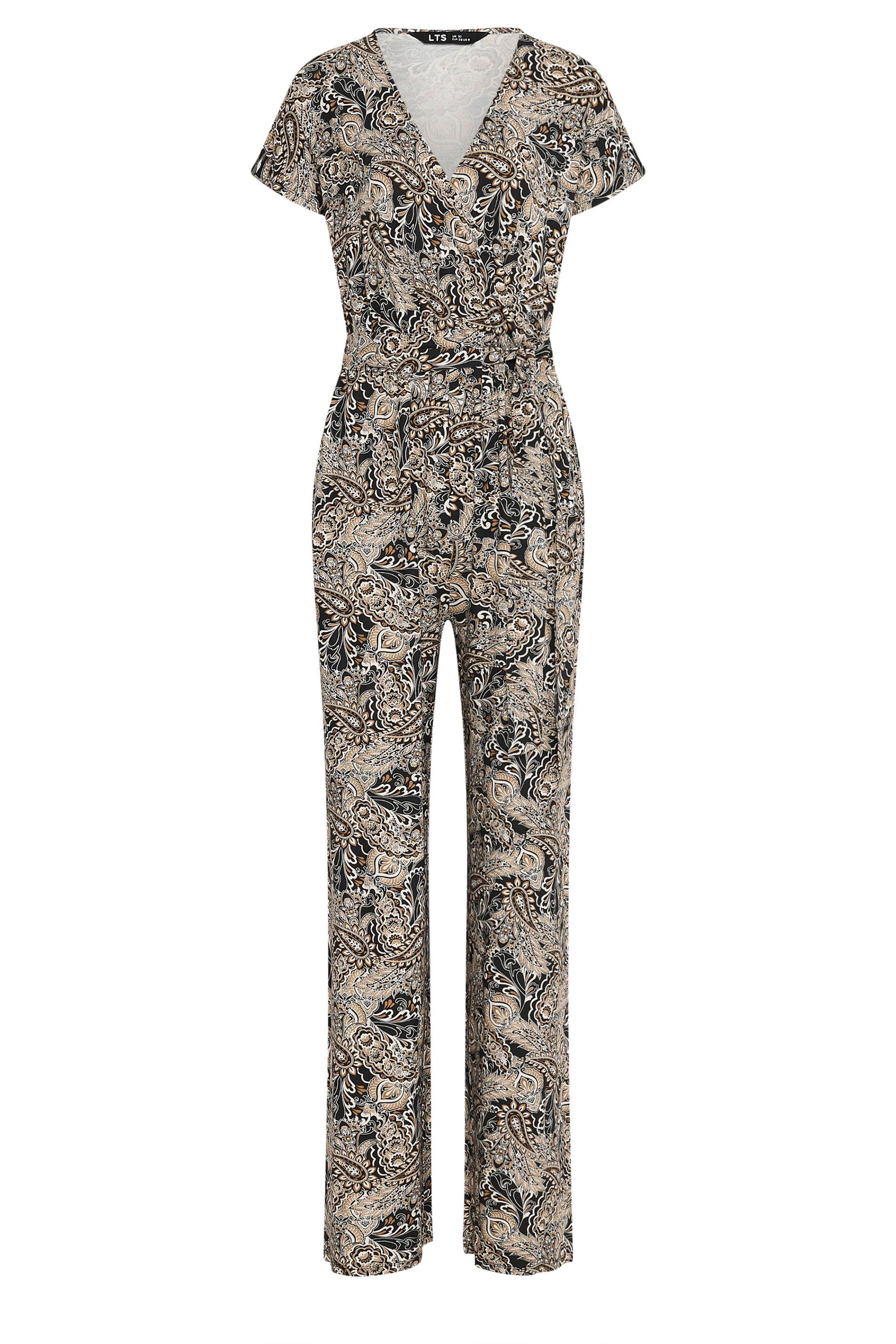 Long Tall Sally Tall Paisley Wrap Jumpsuit