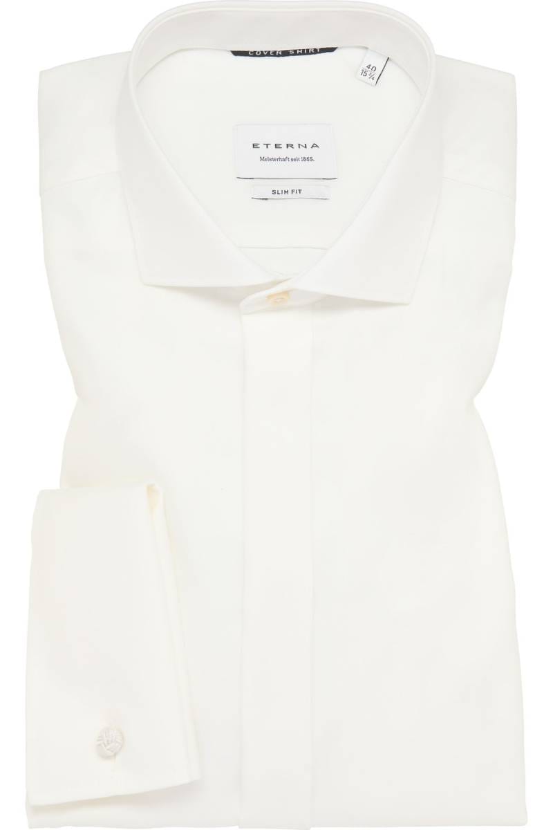 ETERNA Cover Shirt Slim Fit Galahemd champagner, Einfarbig (extra langer Arm)