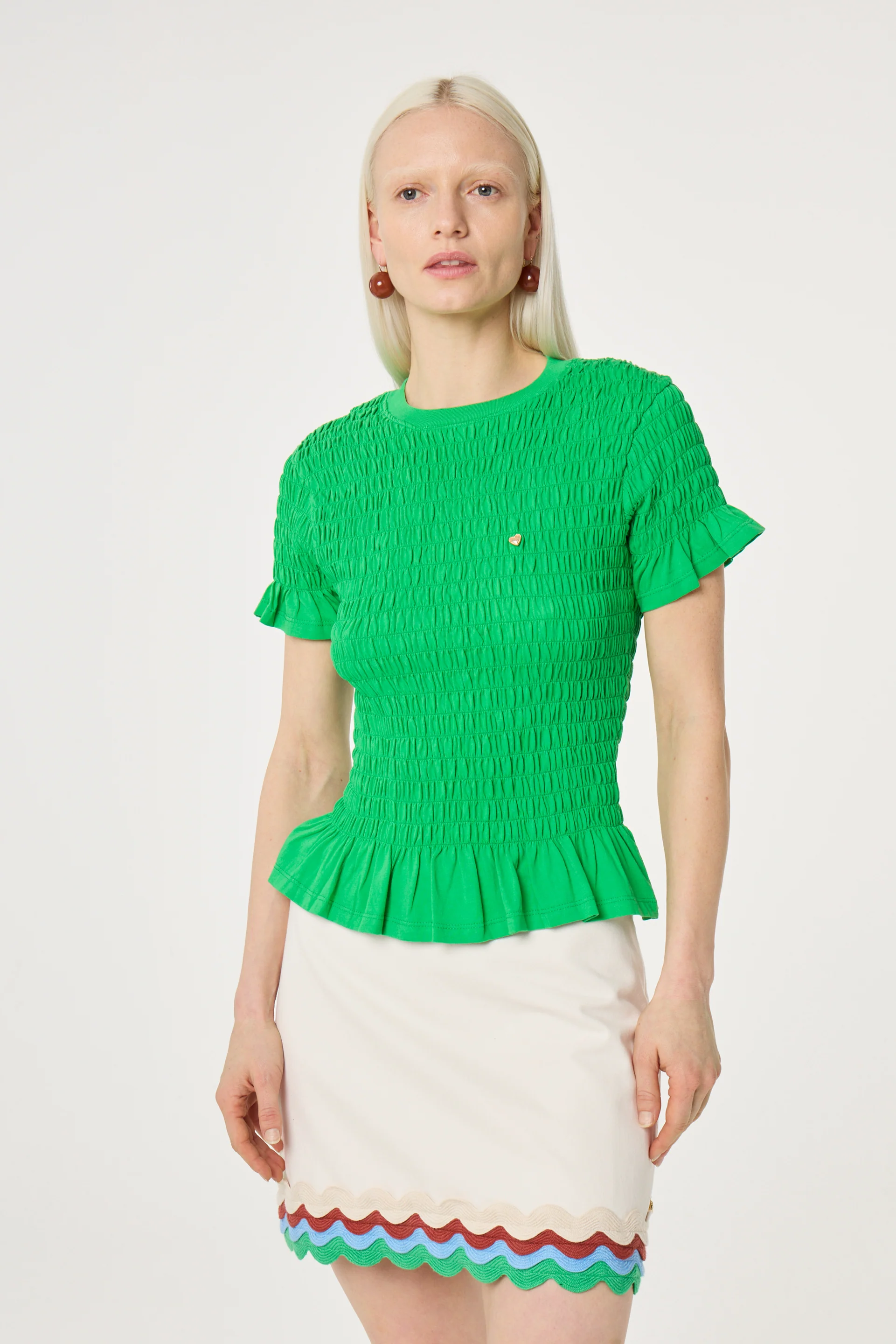 Carmen T-Shirt | Green Glimmer