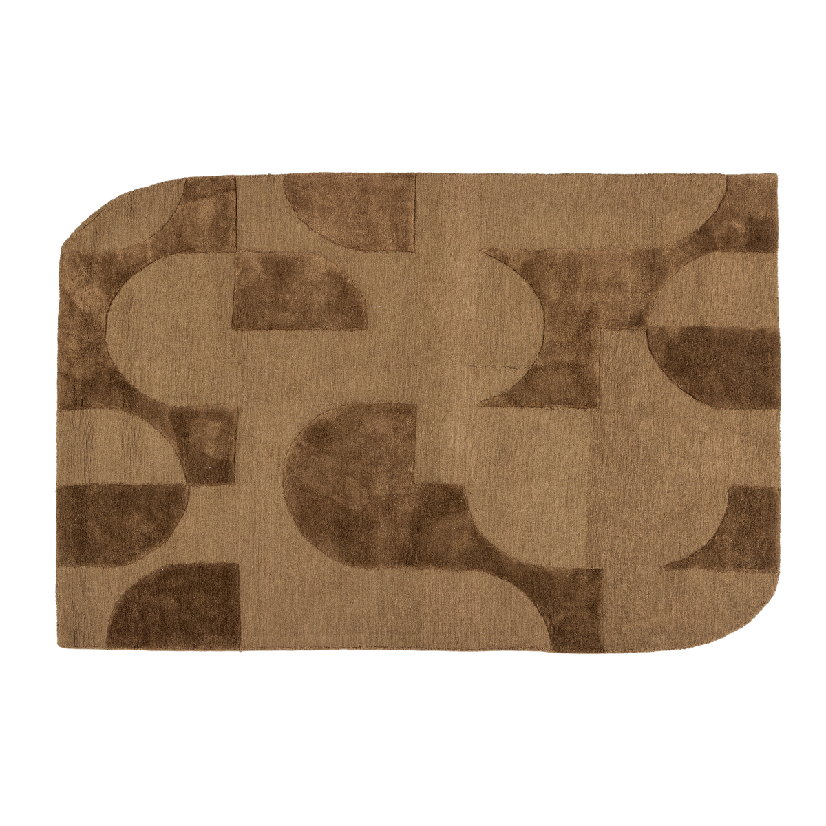 WOOOD vloerkleed Livo - Wol/Katoen - Grijs - 170x240