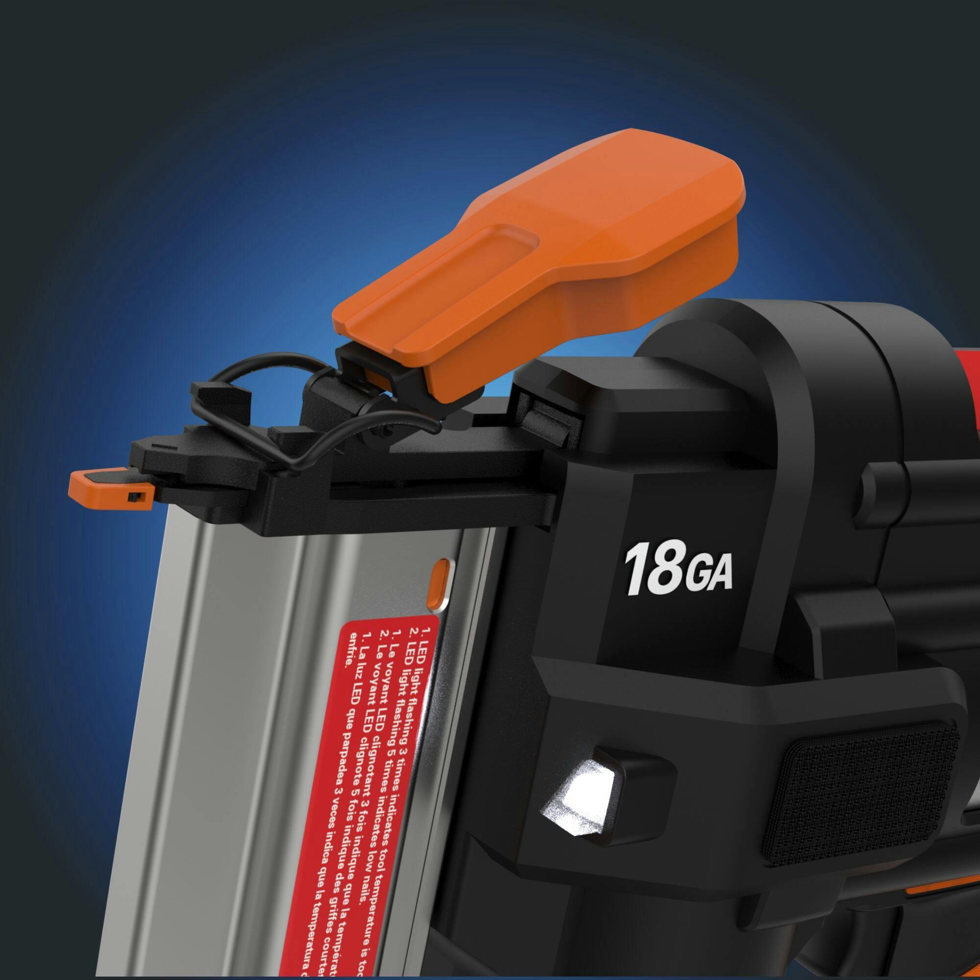 WORX NITRO WX842L 20V 18-Gauge Cordless Brad Nailer with Tool-Free Jam Release