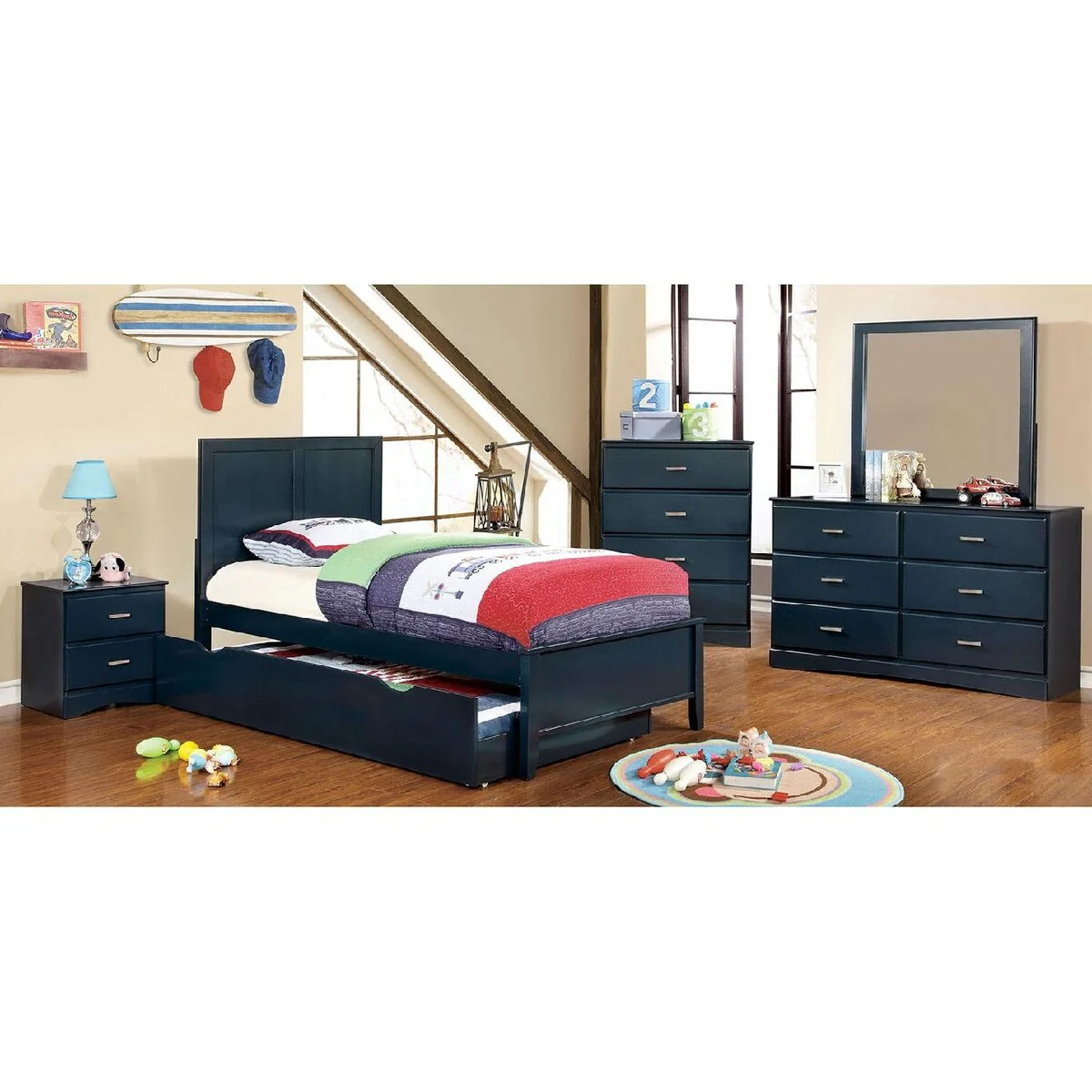 Sartans 6 Drawer Dresser with Mirror