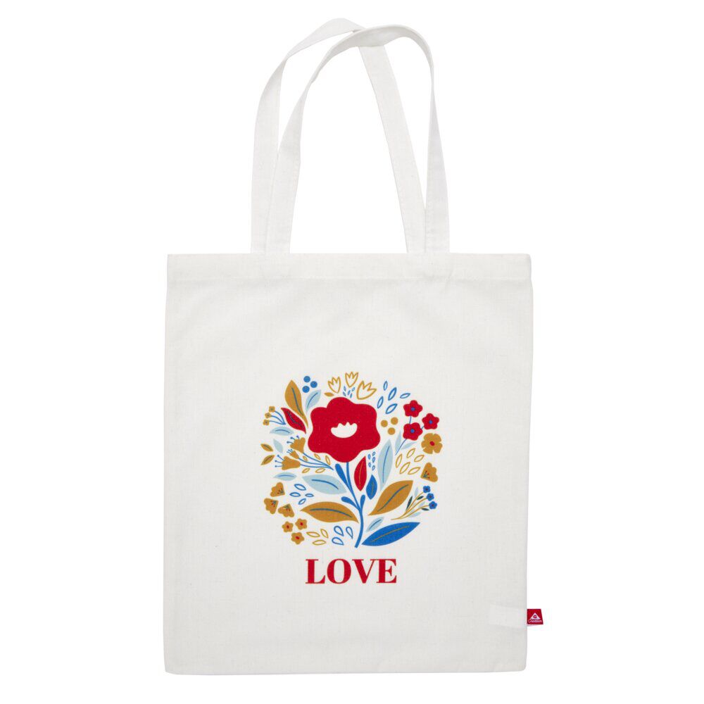Sac tote bag polycoton 34x39cm Love pour maman (2 modèles)