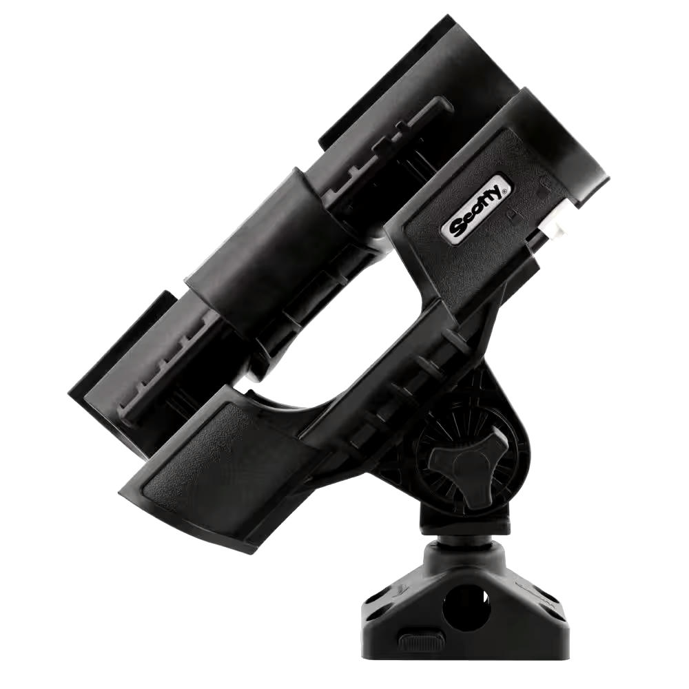Scotty #400 Orca Rod Holder with Locking Combination Side/Deck Mount, Black