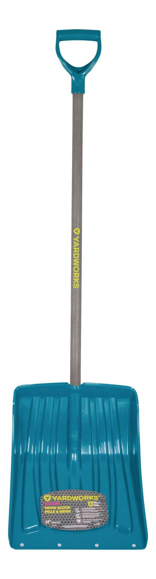 Yardworks HD  Snow Shovel, Scoop with Steel Wear Strip 14-in