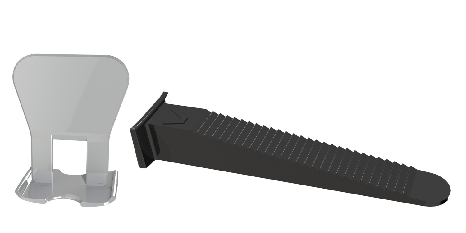 Zestaw poziomujący SYSTEM 2 1mm , 150/150szt STALCO PERFECT S-75215