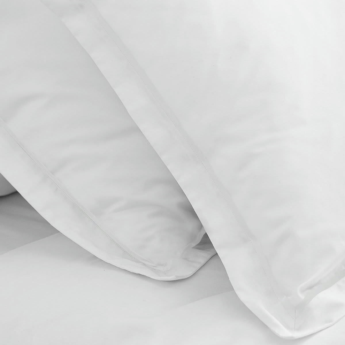 BRETEUIL - Taie d'oreiller satin blanc 50x75 cm