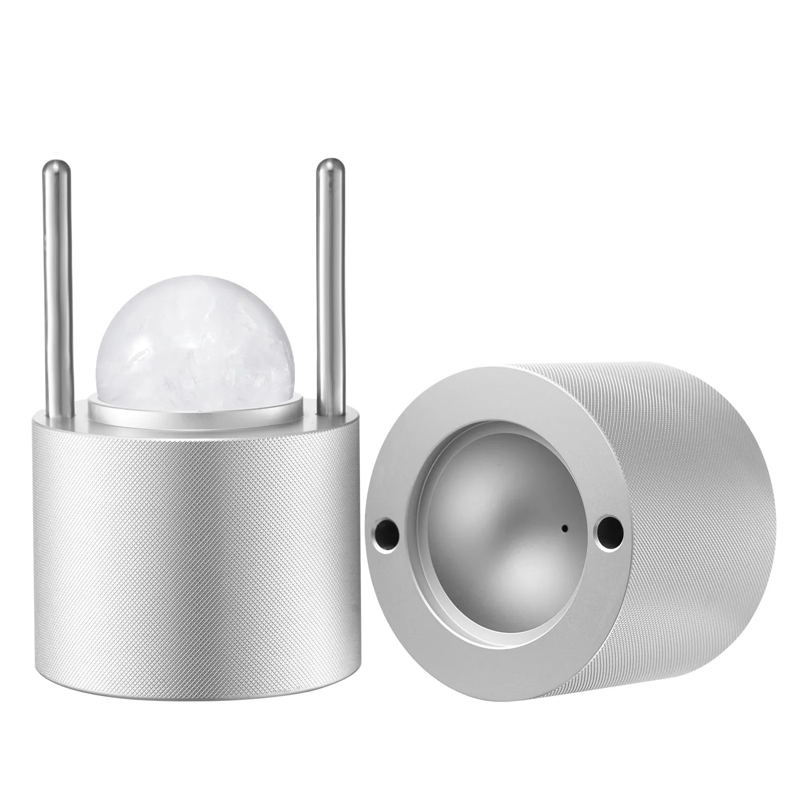 Prasa do kul lodowych metaliczna 53mm aluminiowa z akcesoriami do drinków