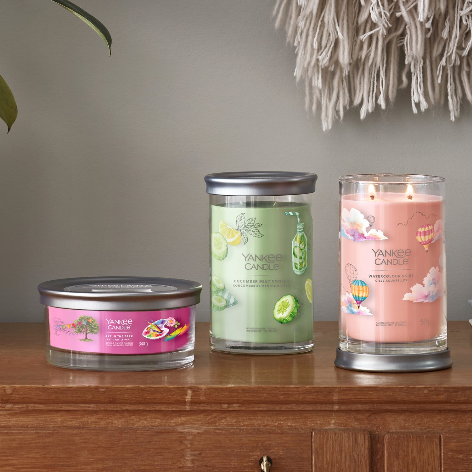 Candela Watercolour Skies in barattolo grande Yankee Candle
