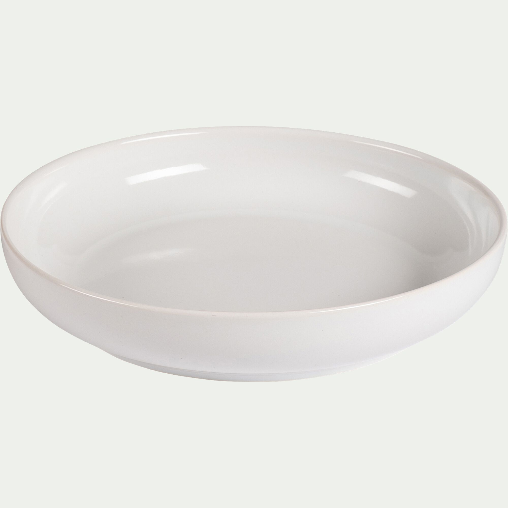 SELMA - Assiette creuse en faïence D22cm - blanc ventoux