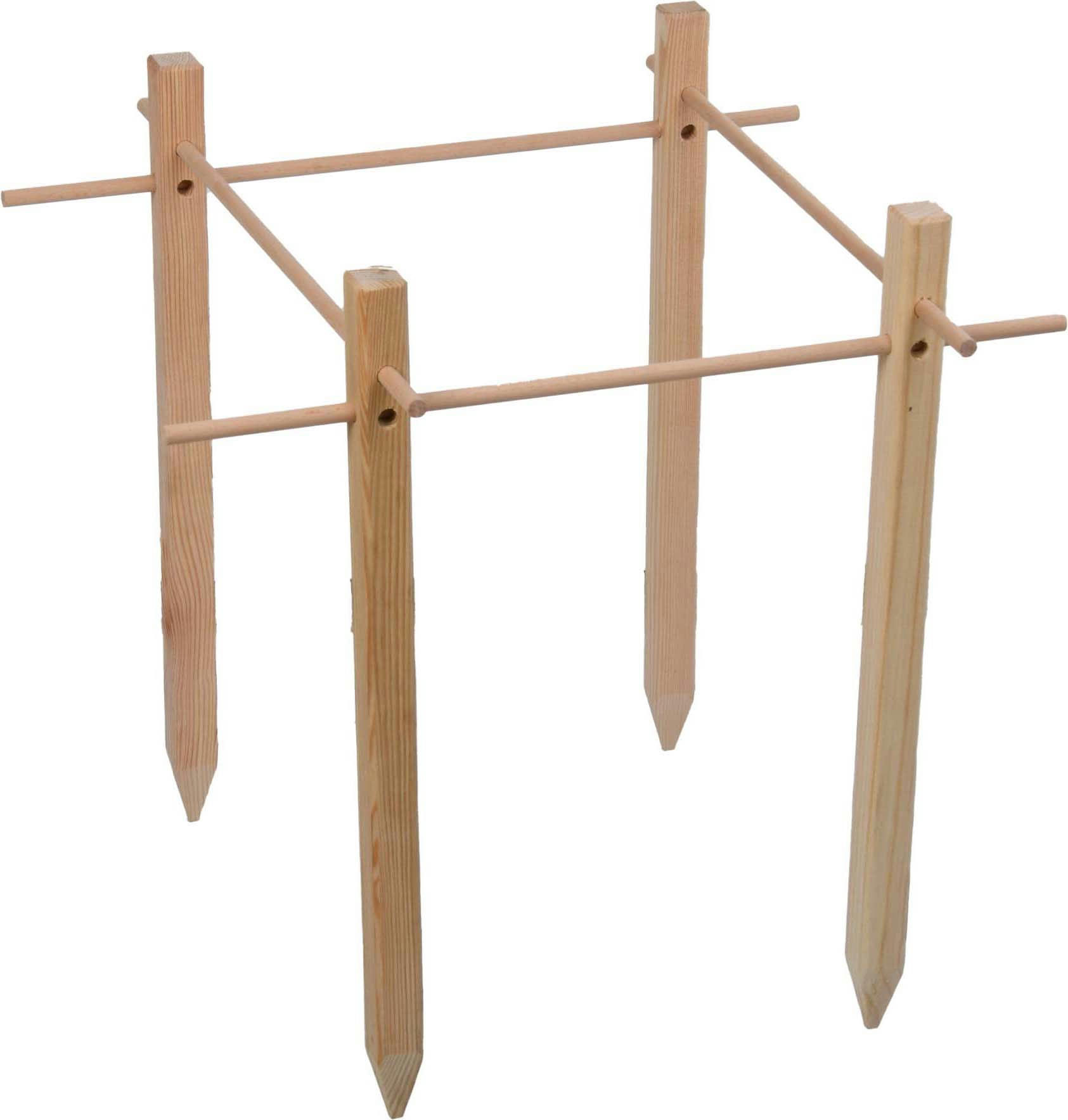 - Support en bois de pin pour plantes vegetable garden 50 x 50 cm