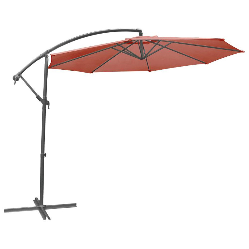Parasol déporté Alto III brique Ø 300 cm